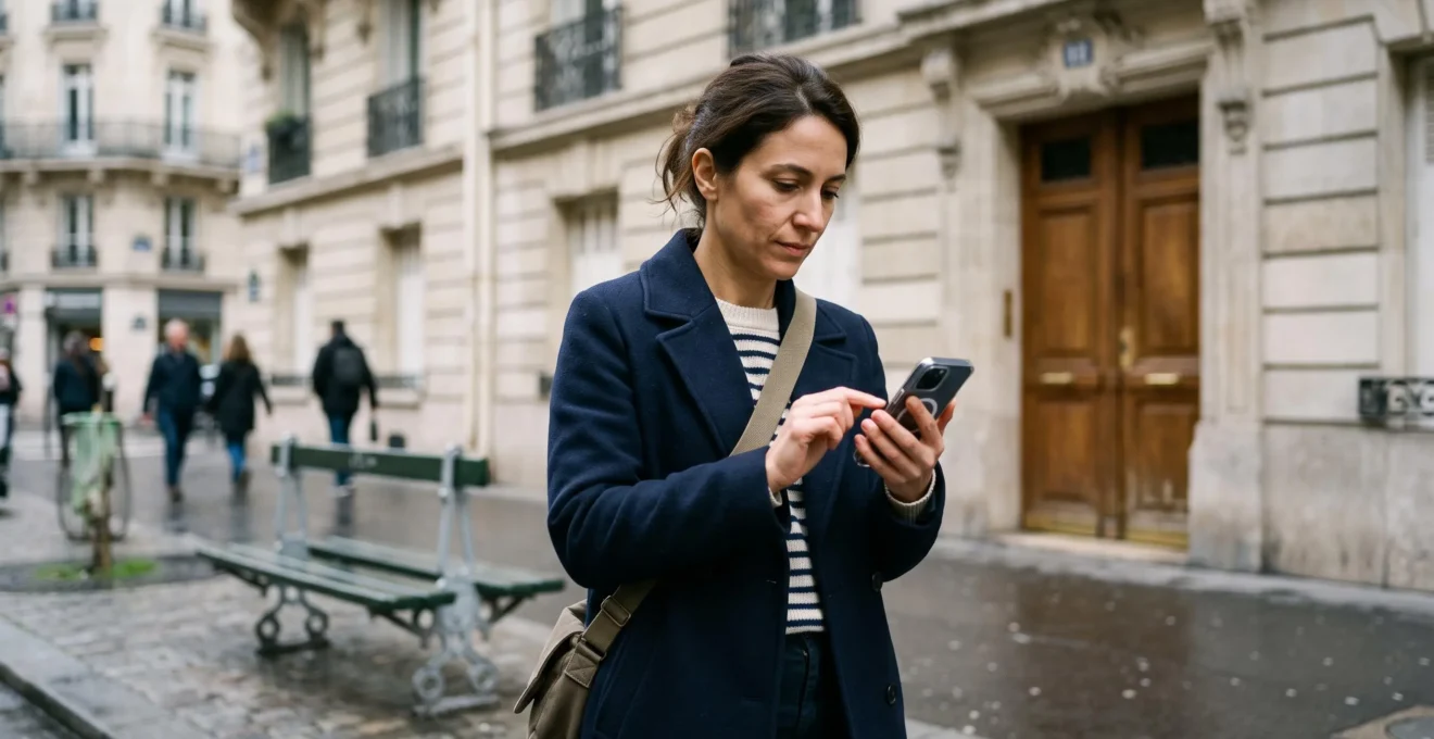 Vue de dessus de factures de services publics et documents de prélèvements automatiques disposés sur une surface neutre